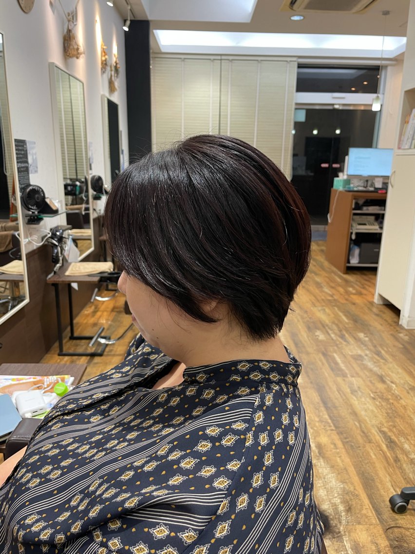 ショート ショートヘア 笠原未稀/カット・ ブリーチ無しカラーのヘアスタイル