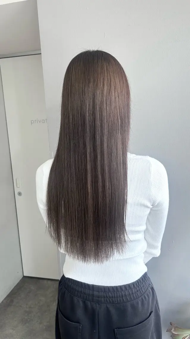 ロング ヘアカラー 髪質改善カラー/ 透明感カラー🫧のヘアスタイル