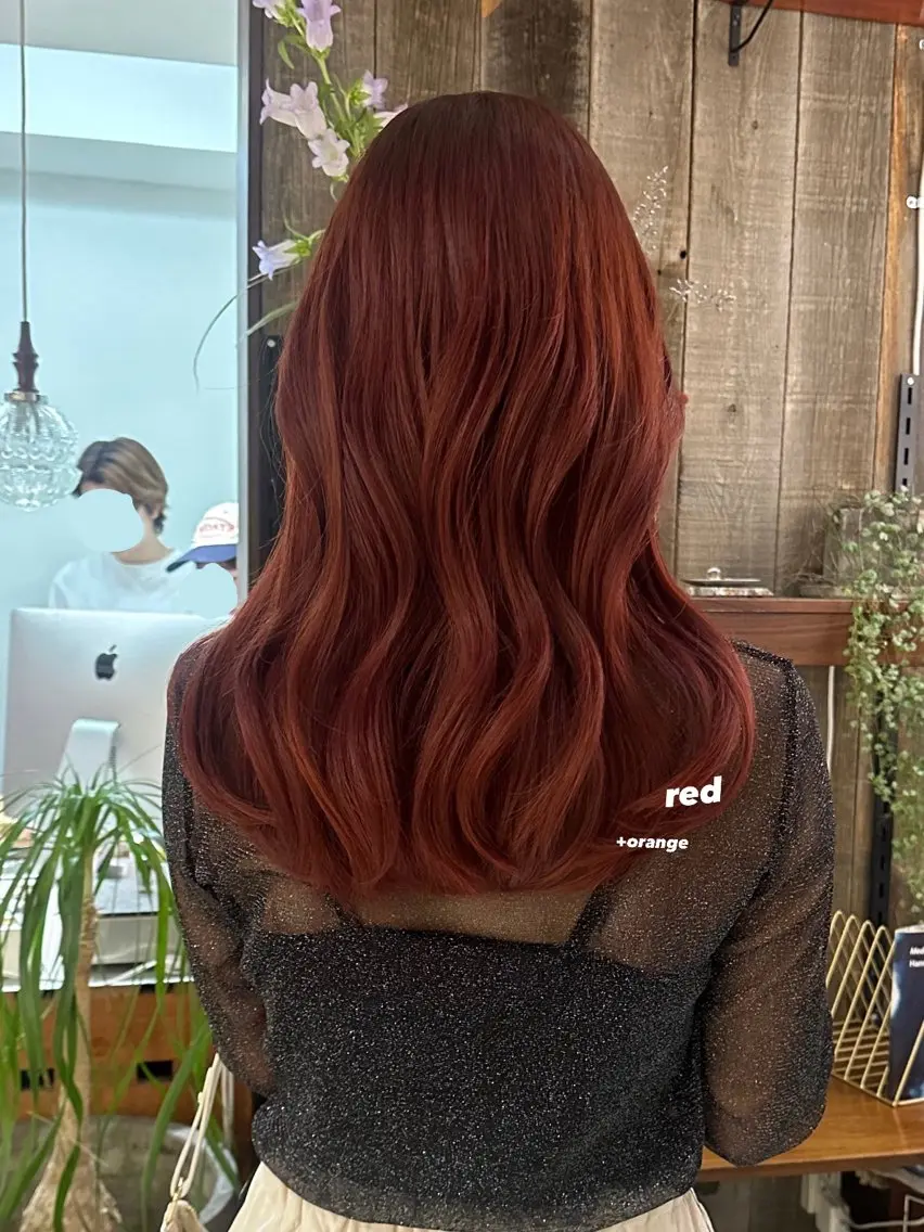 セミロング カラー ヘアカラー トリートメント 暖色カラー/レイヤー 🌙 オノユリカのヘアスタイル