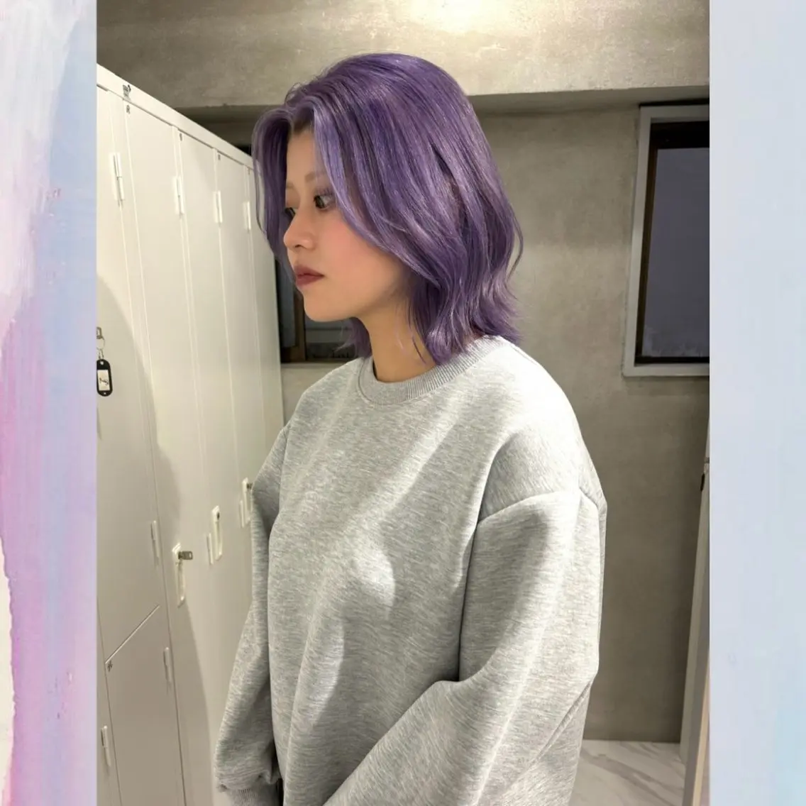 ショート カラー ブリーチ ラベンダーカラー ヘアカラー Miyu🎀レイヤー ／透明感カラー🪽のヘアスタイル