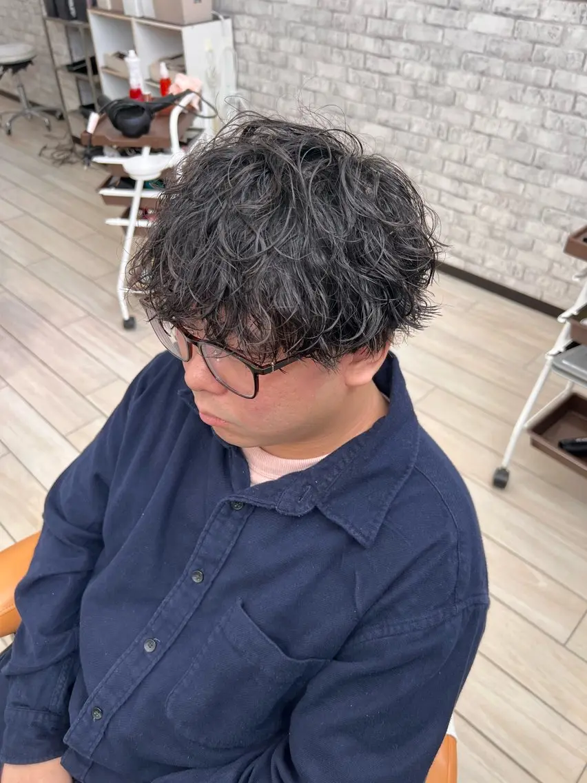 カット➕パーマ➕眉カットの写真