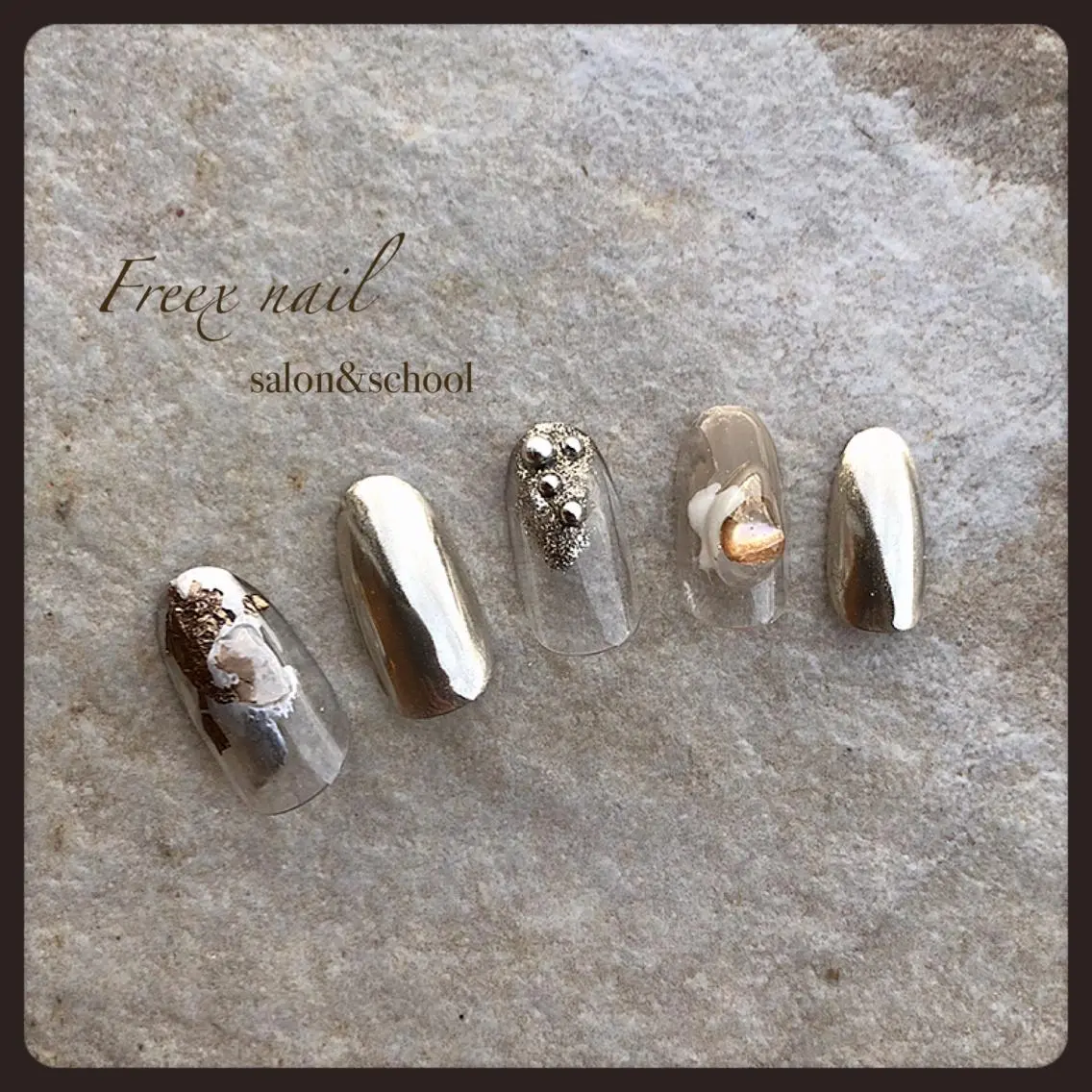 ネイル ミラーネイル freex nail /ニュアンス/個性派のネイルデザイン