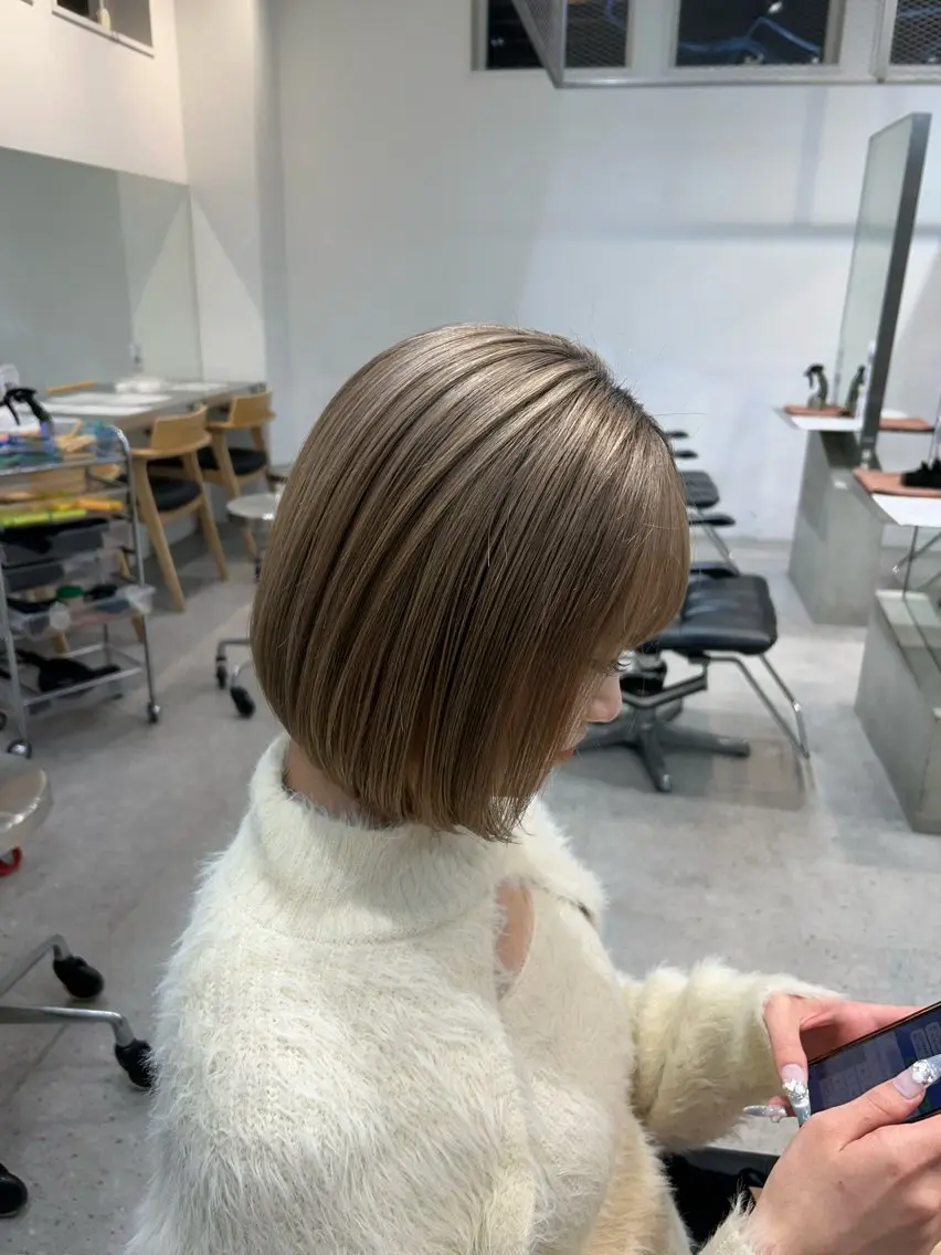 カラー パーマカラー支持⭕️ 春山凜乃介のヘアスタイル
