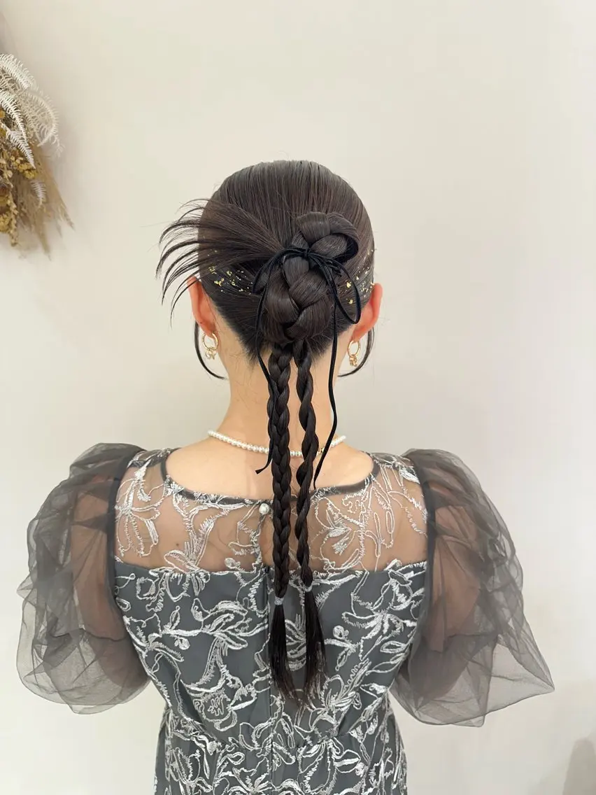 💟カチモリ💟韓国風ヘアアレンジ🇰🇷の写真