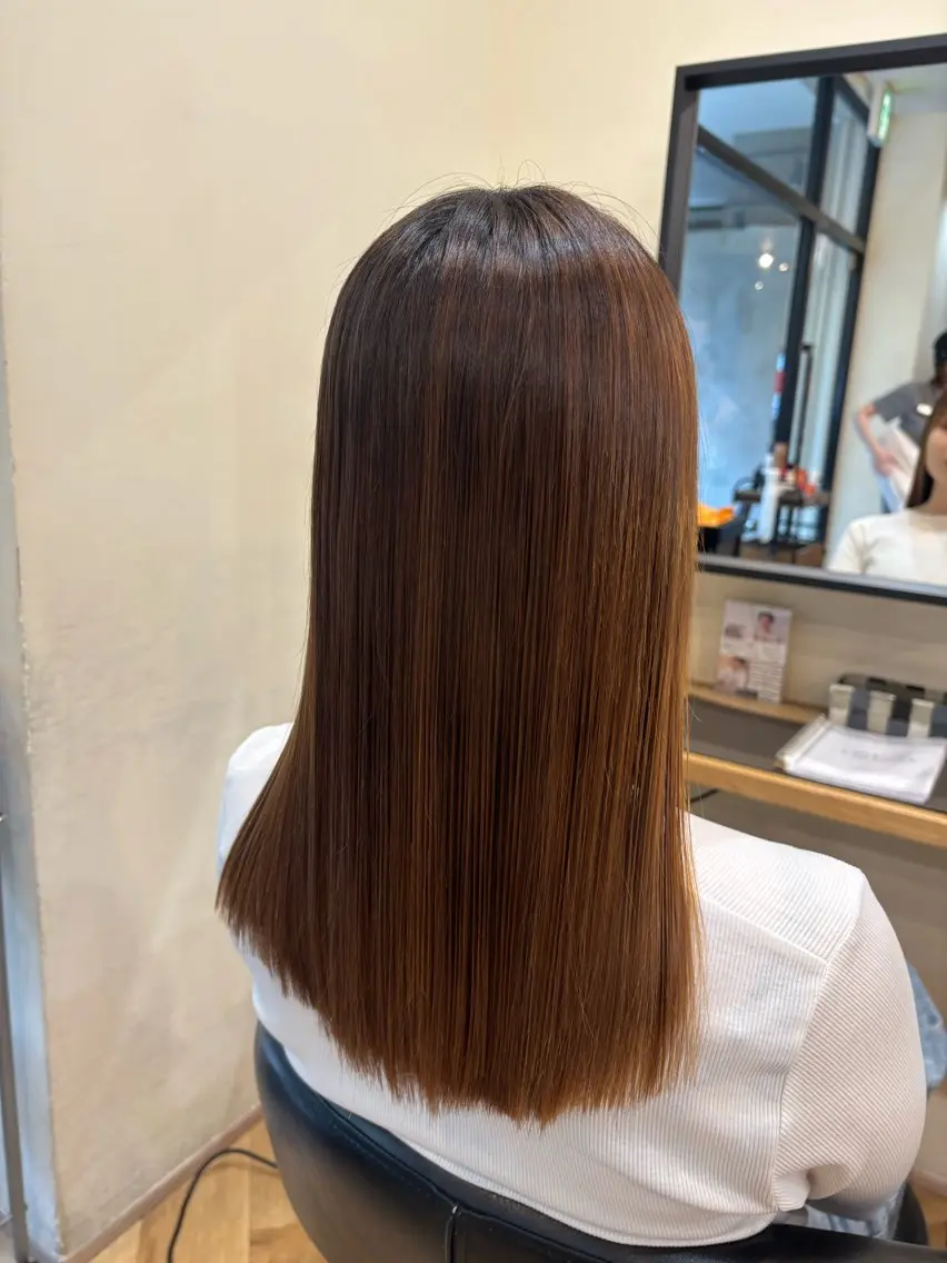 ☁️カット+縮毛矯正☁️梅雨前にいかがですか？✨☂️ ※指名料330円別途の写真