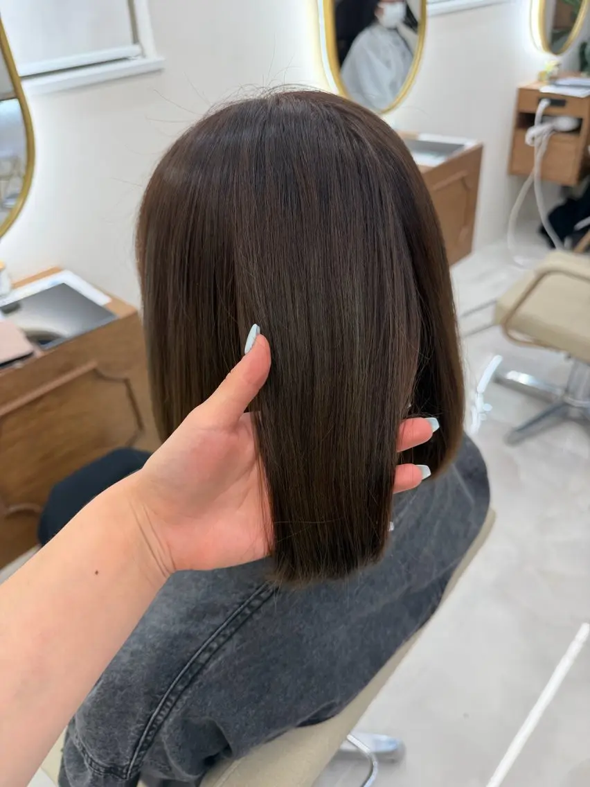 カラー ヘアカラー ヘッドスパ 艶透明感カラー neo⭐︎のヘアスタイル