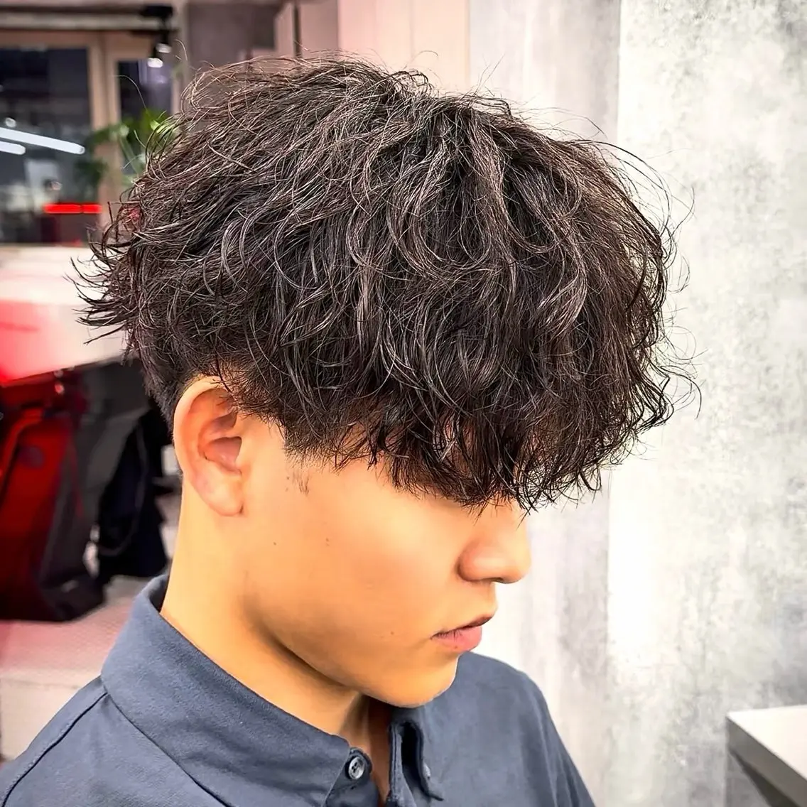 パーマ メンズ カット パーマ ‎🤍モテ/メンズ KEISHO🩶のヘアスタイル