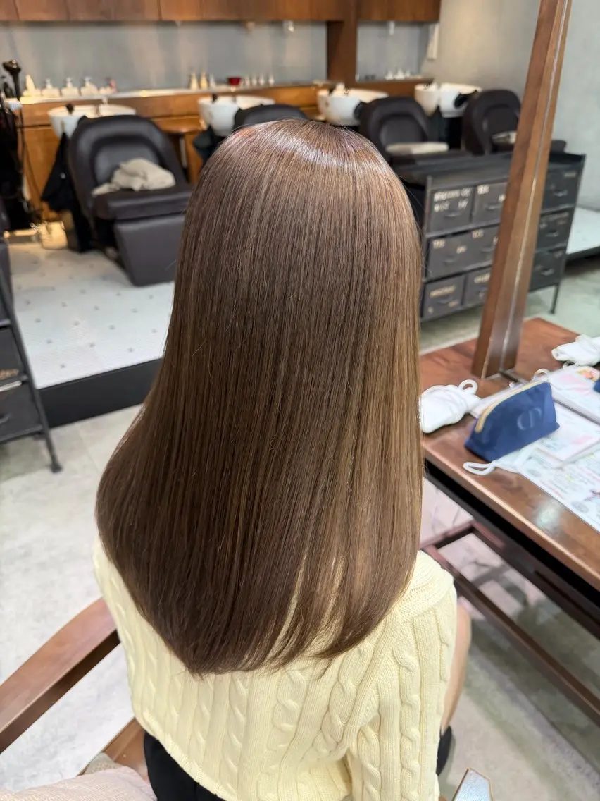 セミロング セミロングパーマ 髪質改善 Unami/新宿 TSUKIのヘアスタイル