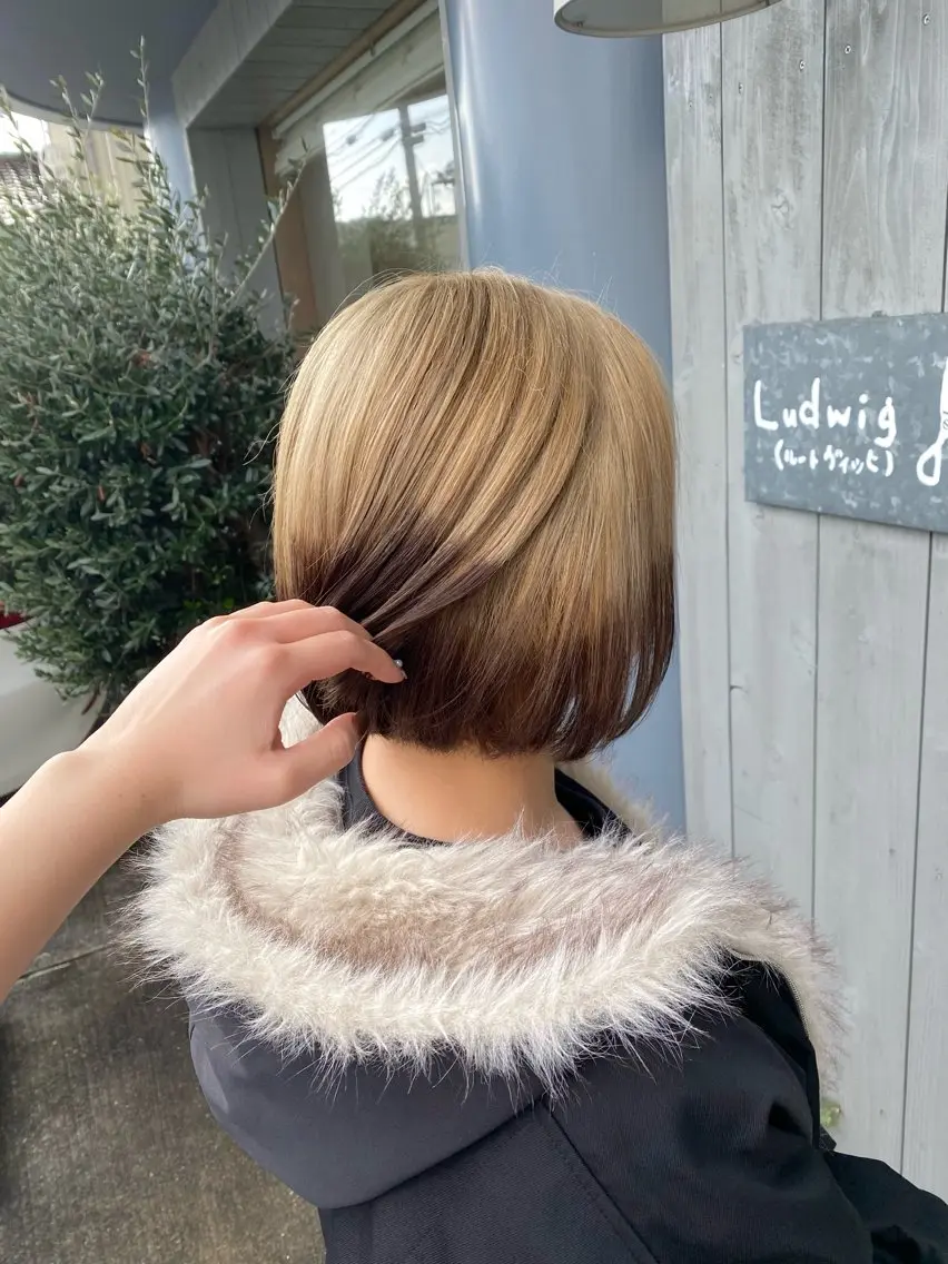 ショート カラー ヘアカラー Ludwig AIRIのヘアスタイル