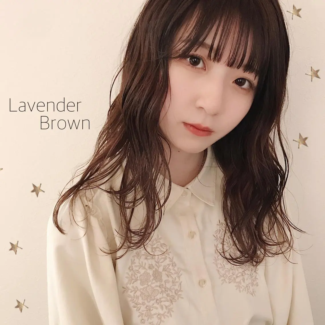 セミロング カラー カット ヘアカラー 市川 千夏のヘアスタイル
