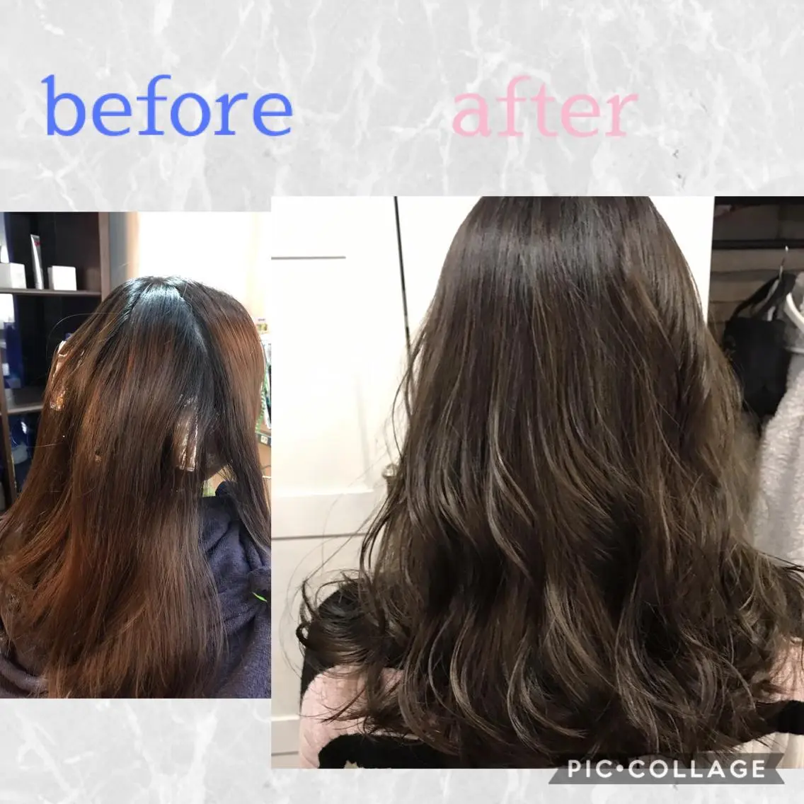 セミロング カラー グレージュ ハイライトカラー カーキグレージュ ハイライト ヘアカラー トリートメント ✅ｼｪｱｻﾛﾝJAM 相田友和のヘアスタイル