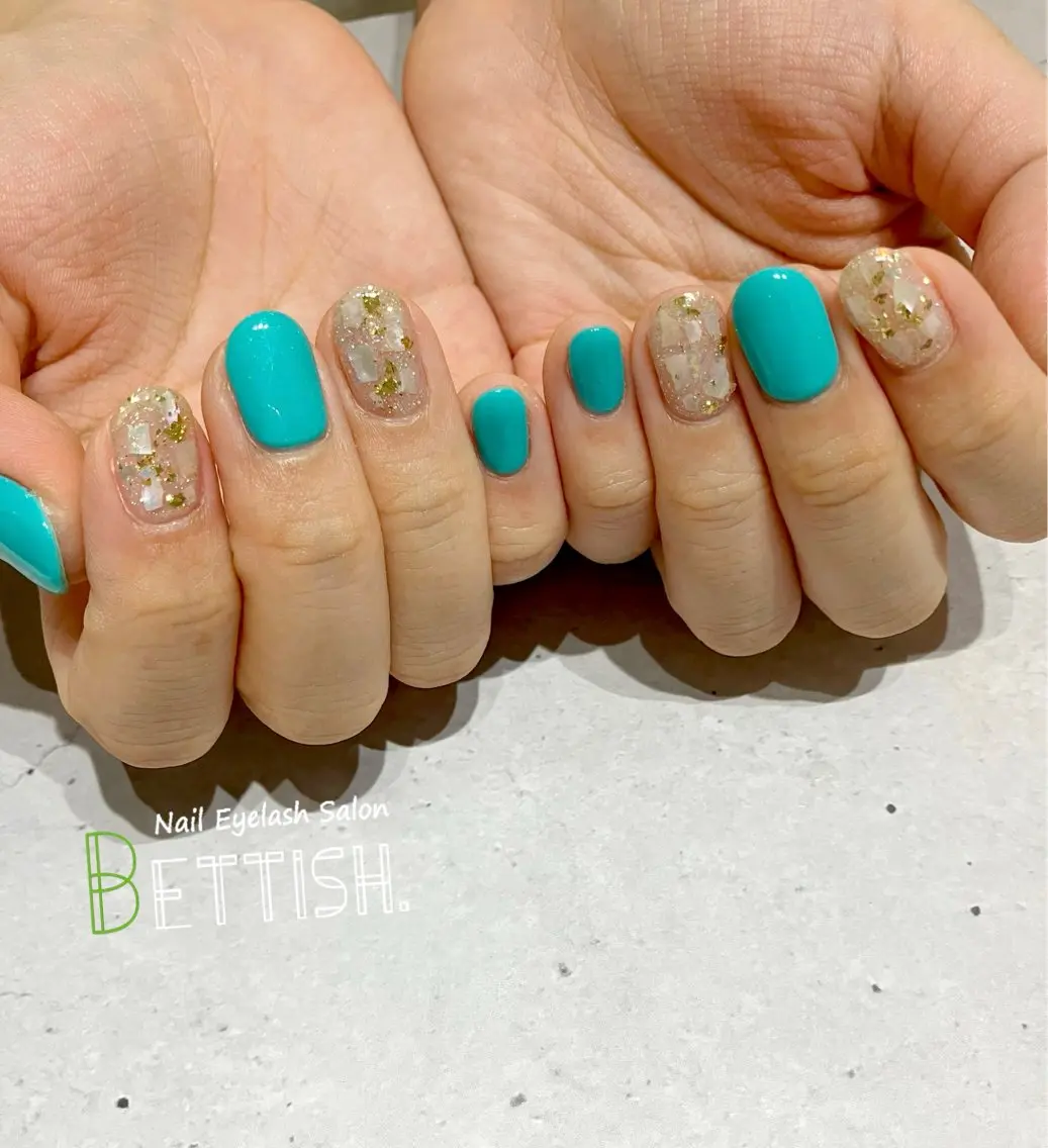 ネイル ブルー BETTISH. KUMIKO☺︎︎のネイルデザイン