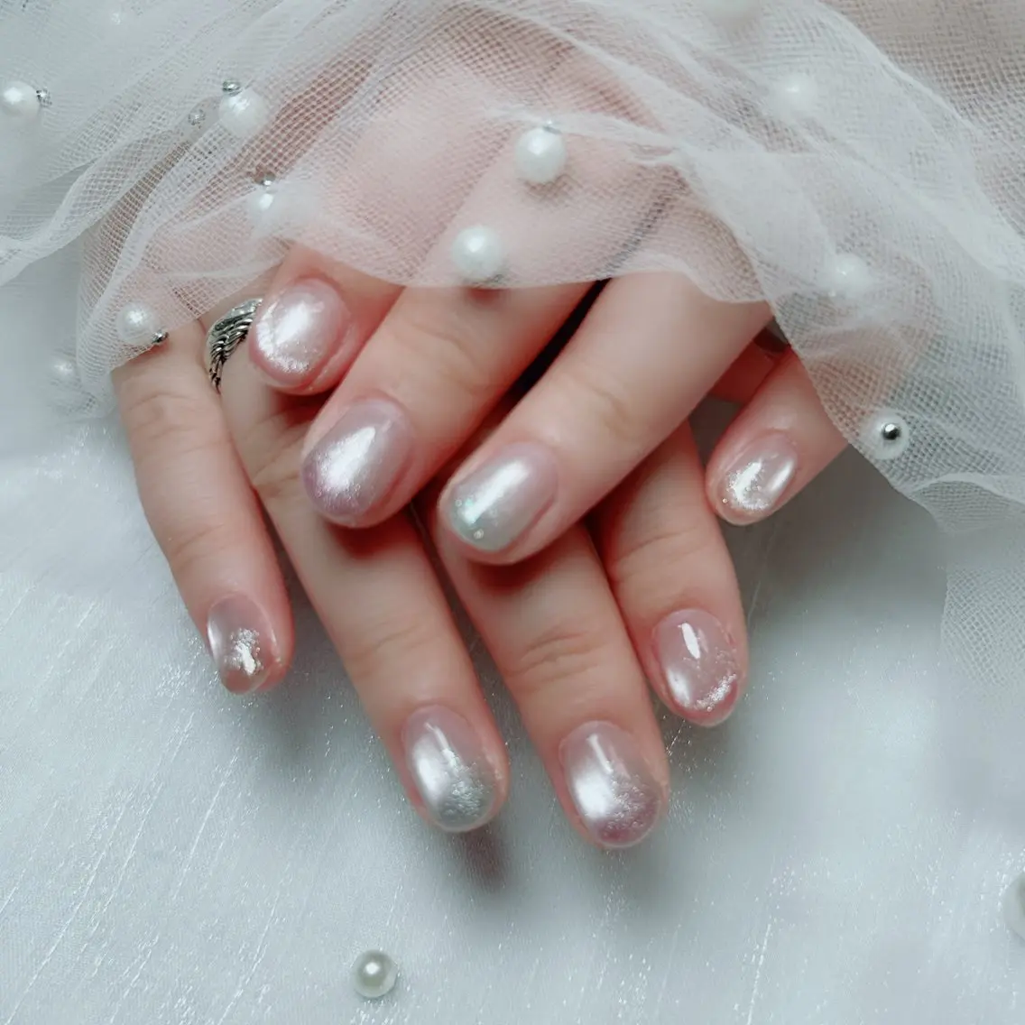 ネイル フラワーネイル 韓国ネイル 夏ネイル ワンホンネイル ハンドネイル Cute Tips nailのネイルデザイン