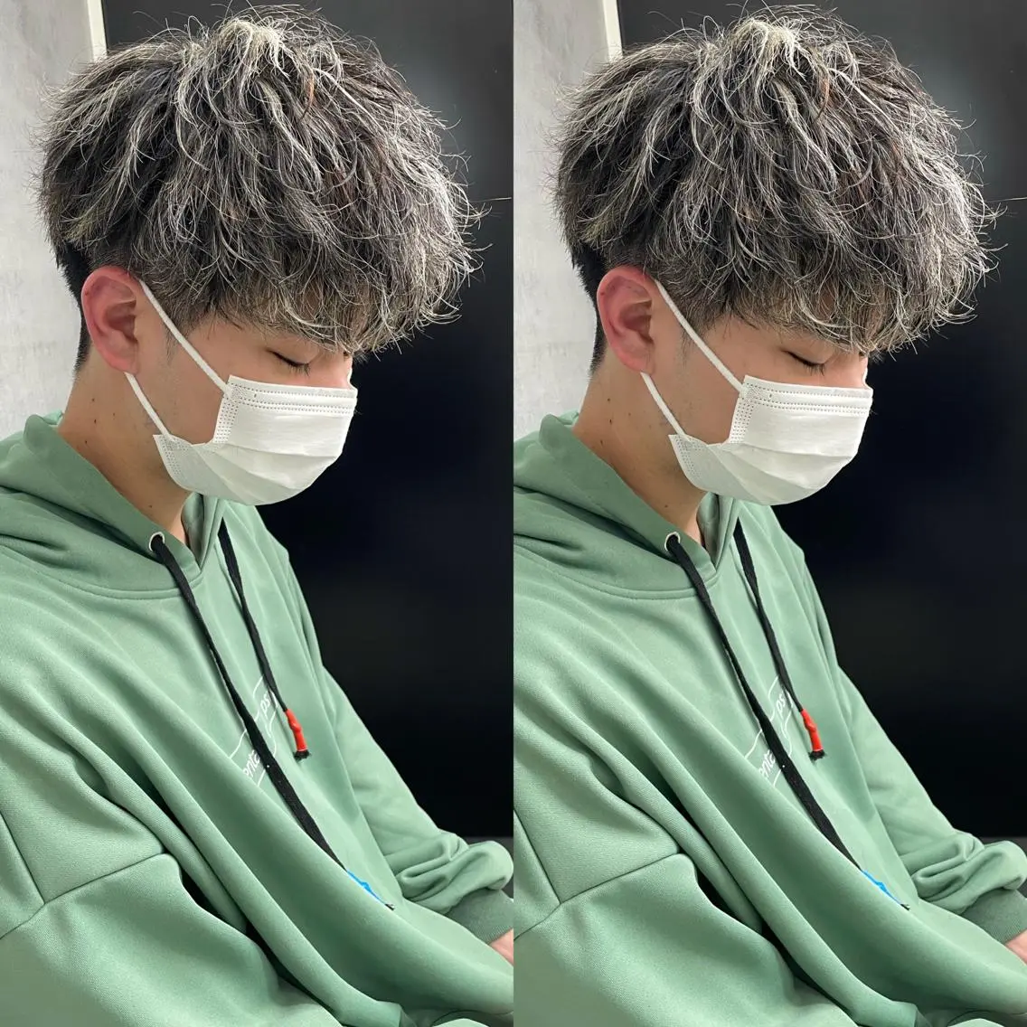 カラー メンズ メンズメッシュ メッシュ Lit.富士 久保田風太のヘアスタイル
