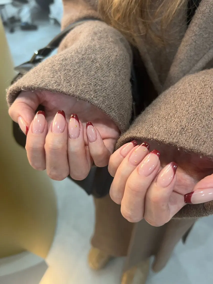 ネイル フレンチネイル ハンドネイル 阿部 アベのネイルデザイン