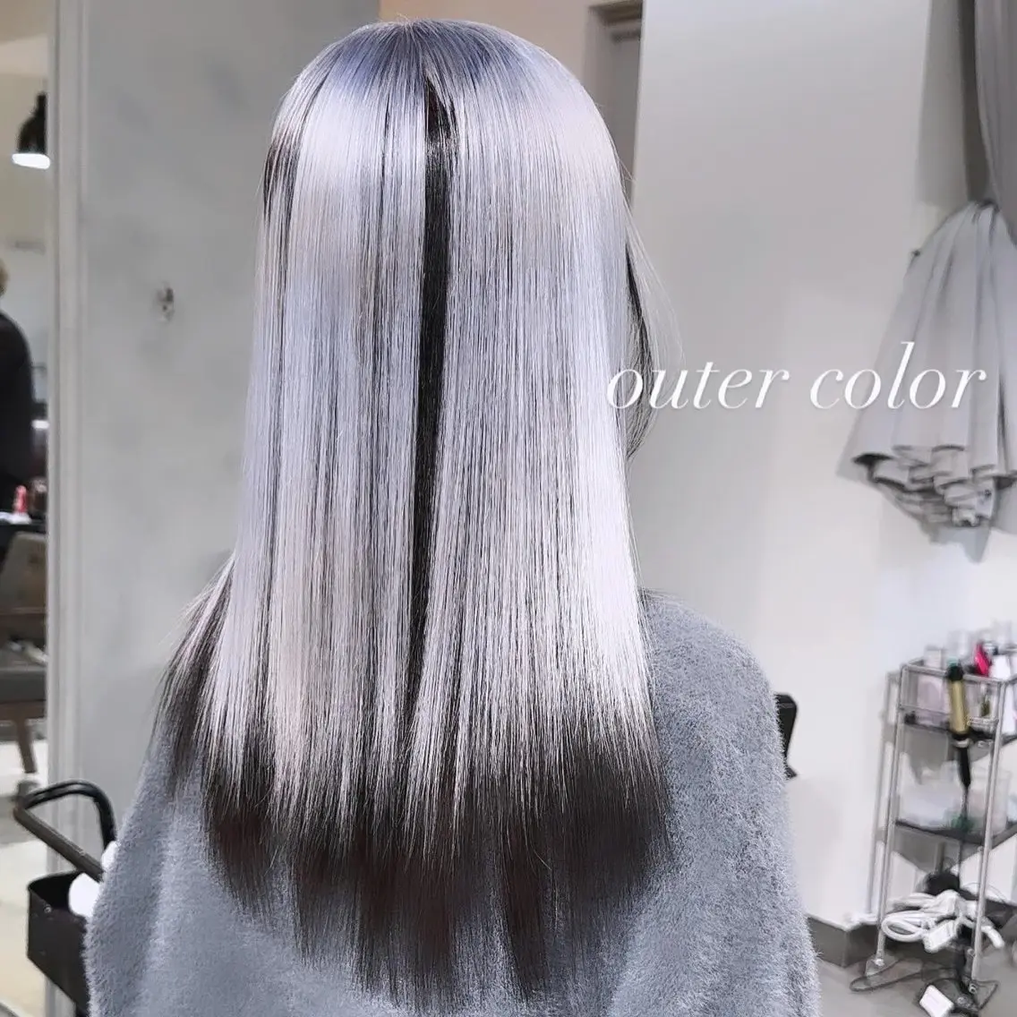 ロング カラー カット ヘアカラー トリートメント ヘアセット 💜ハイトーン💛 マジカルかいちゃんのヘアスタイル