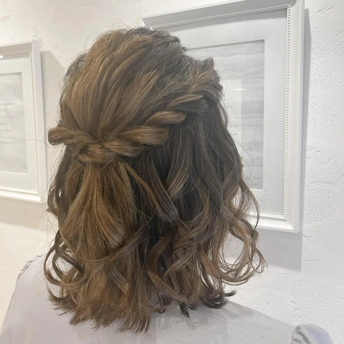 ミディアム ヘアアレンジ 🌿アロマヘアルーム 横浜店✂︎のヘアスタイル