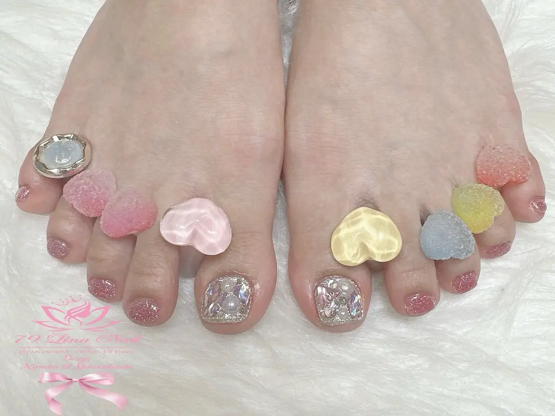 ☆親指2本アート・パーツ付け放題 ◇¥6900→¥5550オフ無料の写真