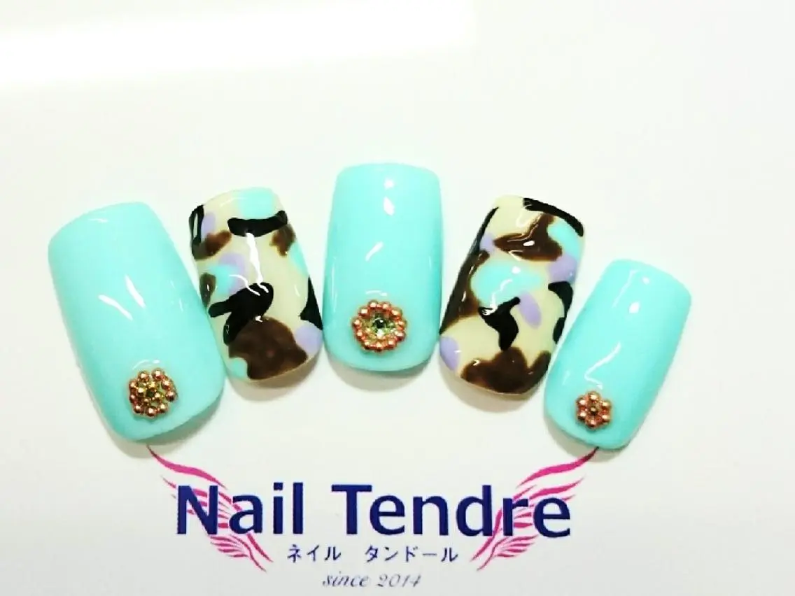ネイル アートネイル ジェルネイル ソフトジェル ストーンネイル ハンドネイル Nail  Tendreのネイルデザイン