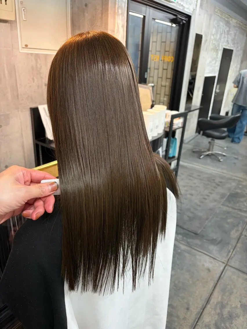 セミロング カラー 町田 翔太のヘアスタイル