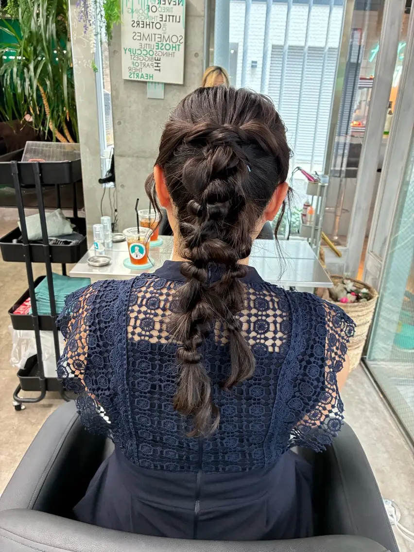 ヘアアレンジ ヘアセット 速水 ゆきののヘアスタイル