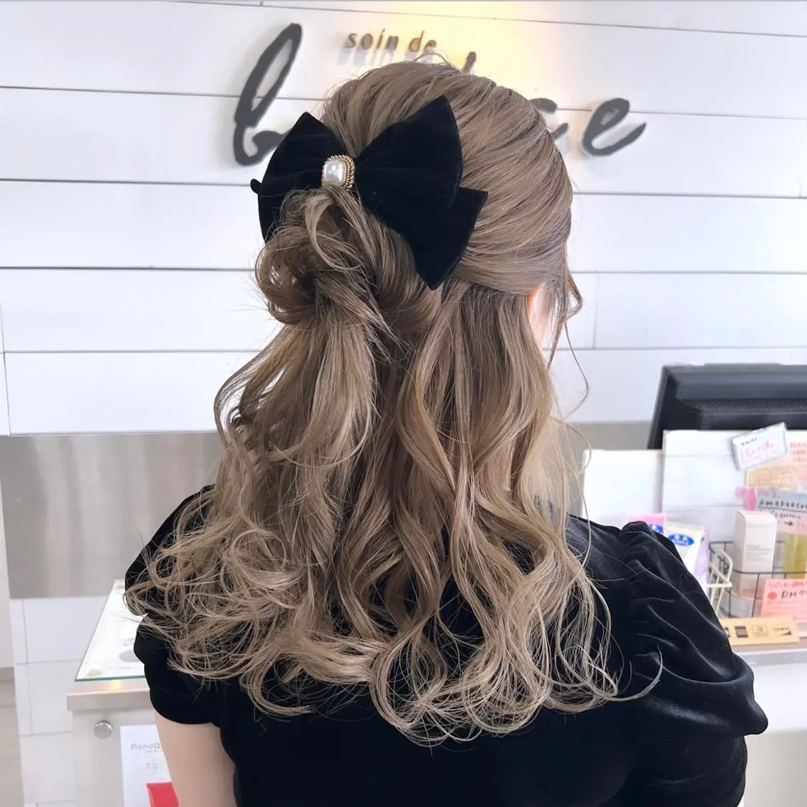ヘアセット＋前髪、おくれ毛カットの写真