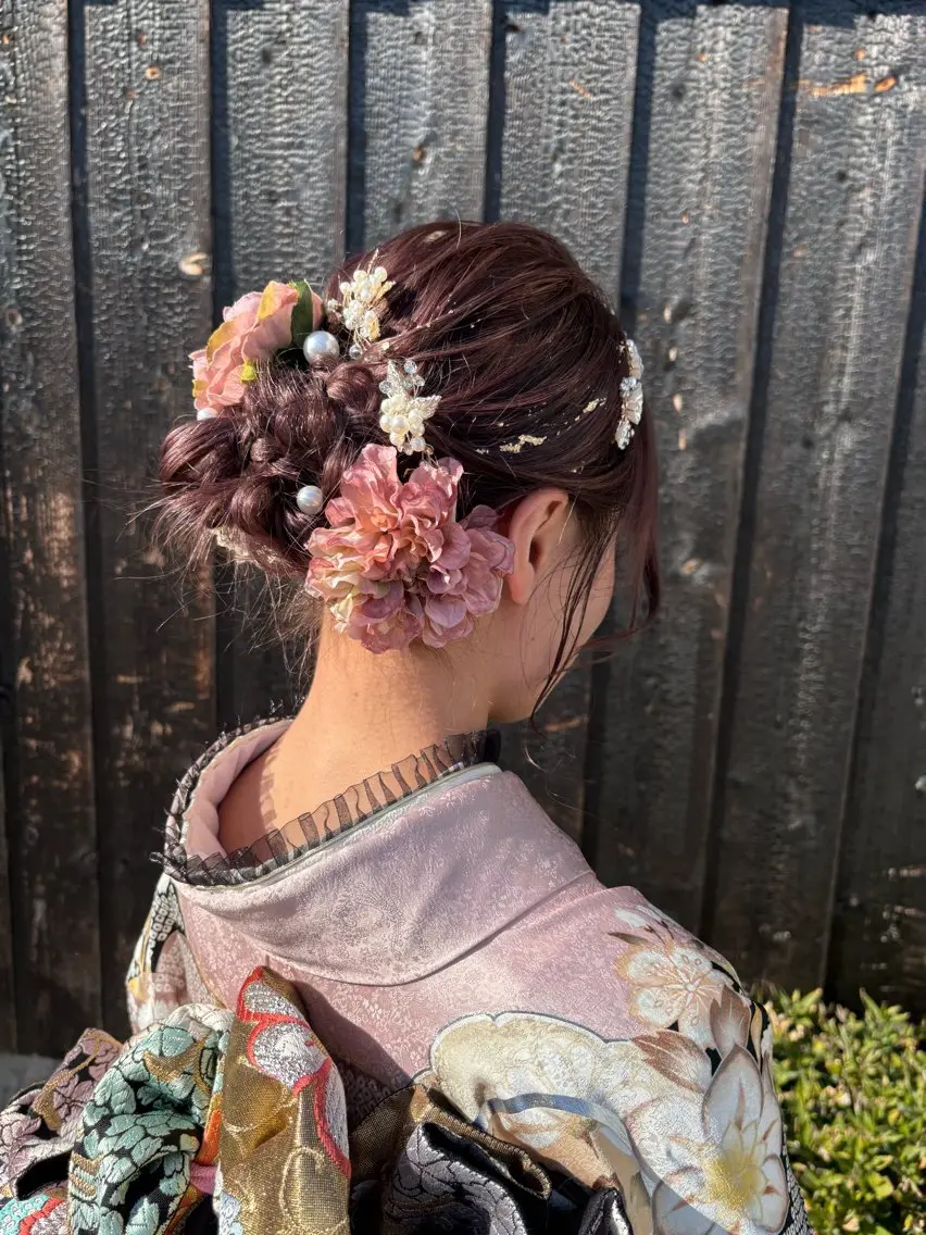 ミディアム 卒業式のヘアスタイル トリートメント ヘアセット ボブ/ショート/梅田 /さのまなみのヘアスタイル