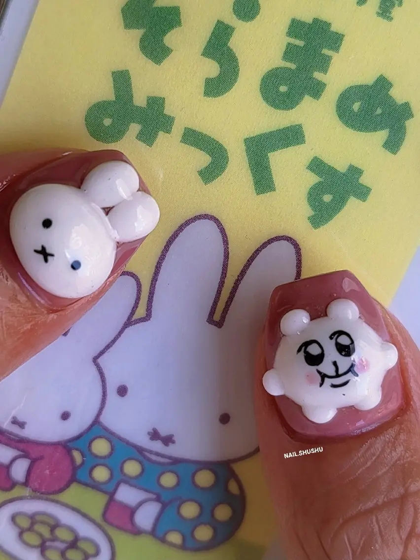 ネイル ハンドネイル 3dパーツ/流行り 👧shushu❤️のネイルデザイン