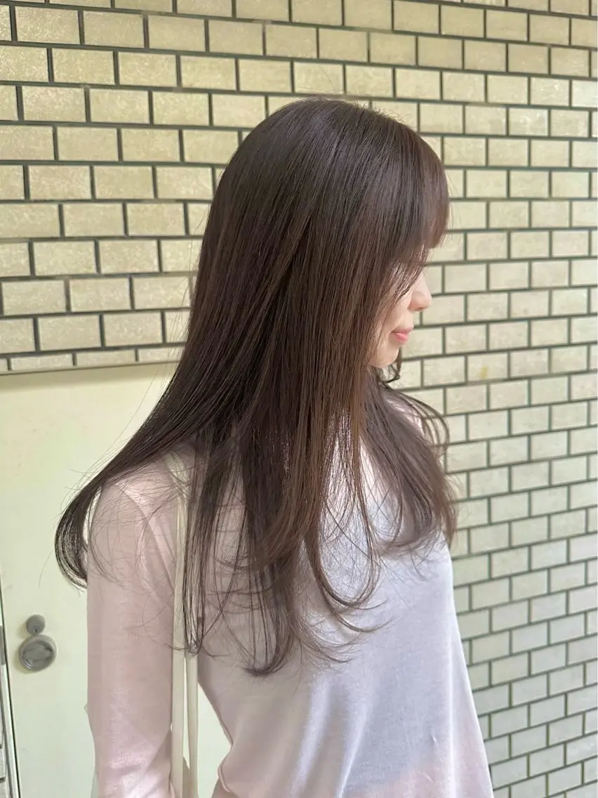 セミロング NAGISA髪質改善 &透明感カラー🪞のヘアスタイル