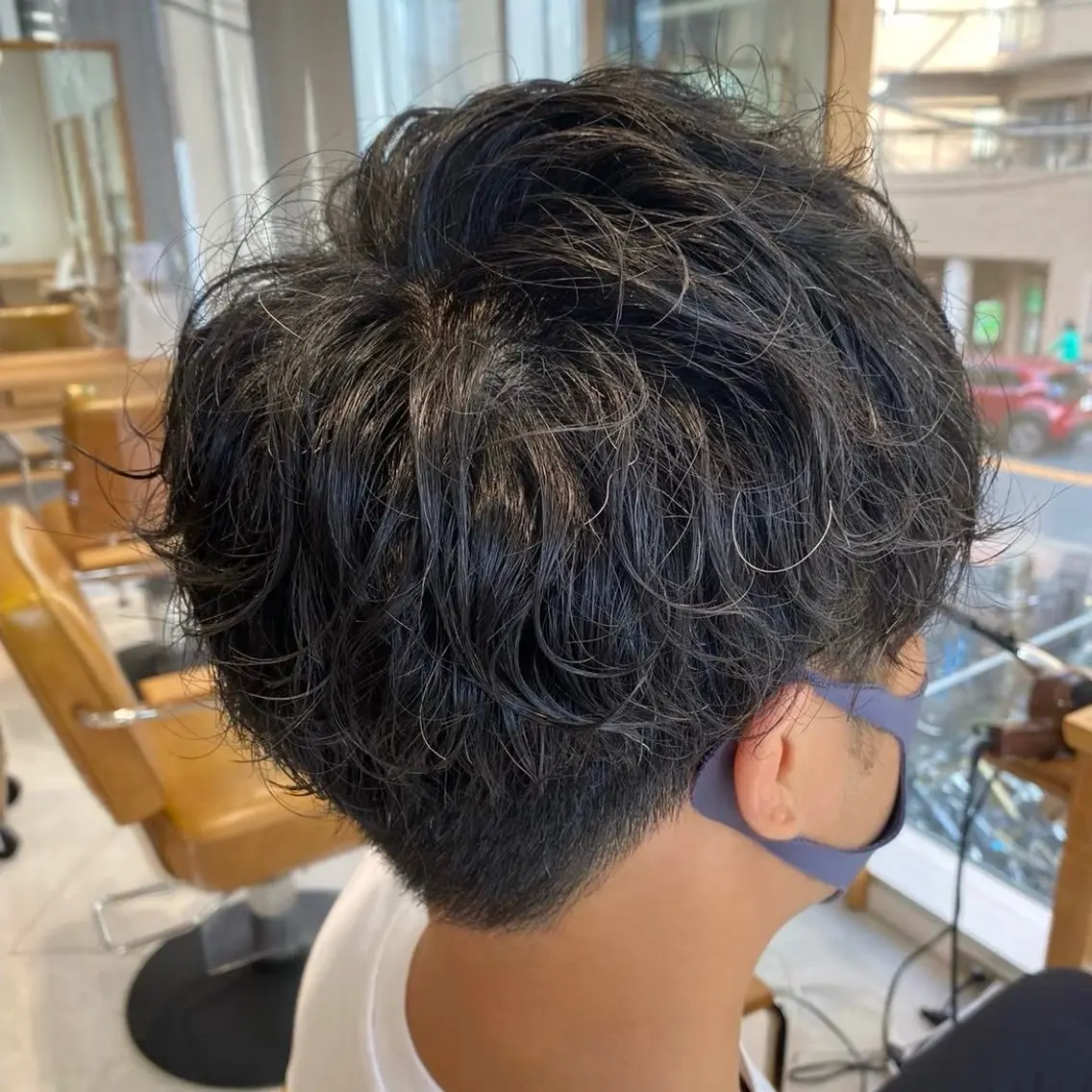 メンズ カット パーマ 柳樂 響のヘアスタイル