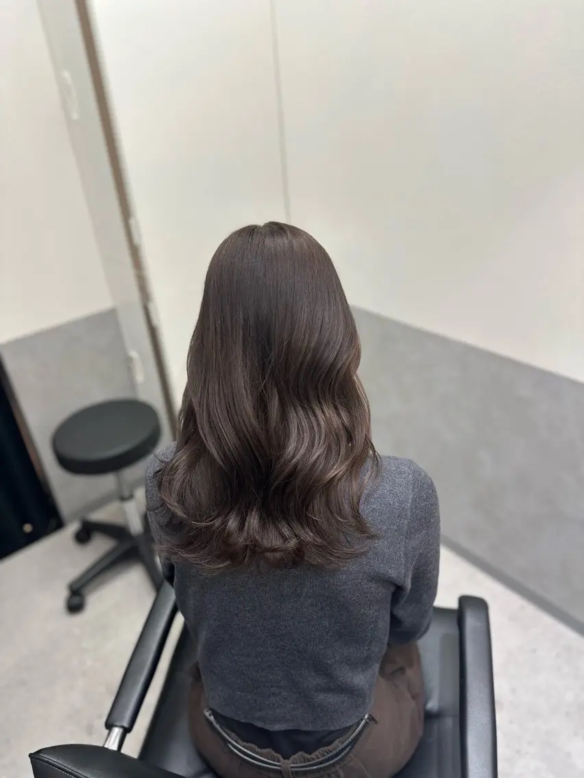 セミロング カラー カット ヘアカラー ダブルカラー｜ なおき｜池袋美容師のヘアスタイル