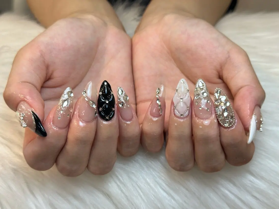 ネイル アートネイル ジェルネイル マグネットネイル ハンドネイル JennNail_ マオのネイルデザイン