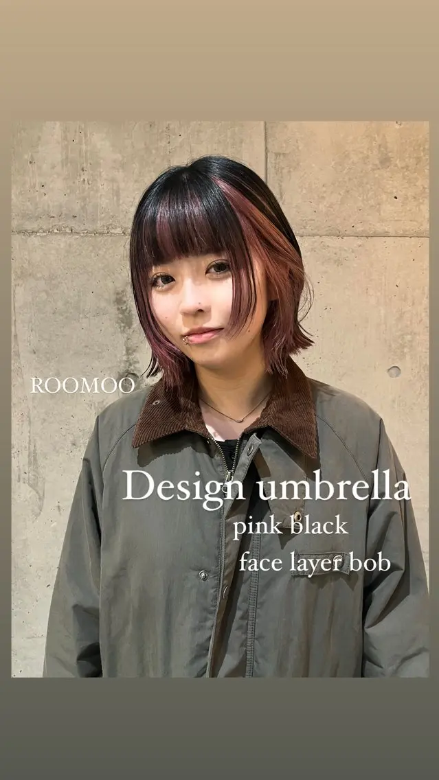 ショート レイヤーカット\ウル フ chinatsuのヘアスタイル