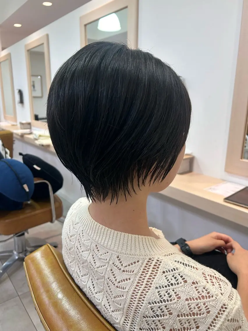 ショート くびれヘア ショートヘア カット ヘアカラー ヘッドスパ 金山/くびれショート ショートボブAikaのヘアスタイル