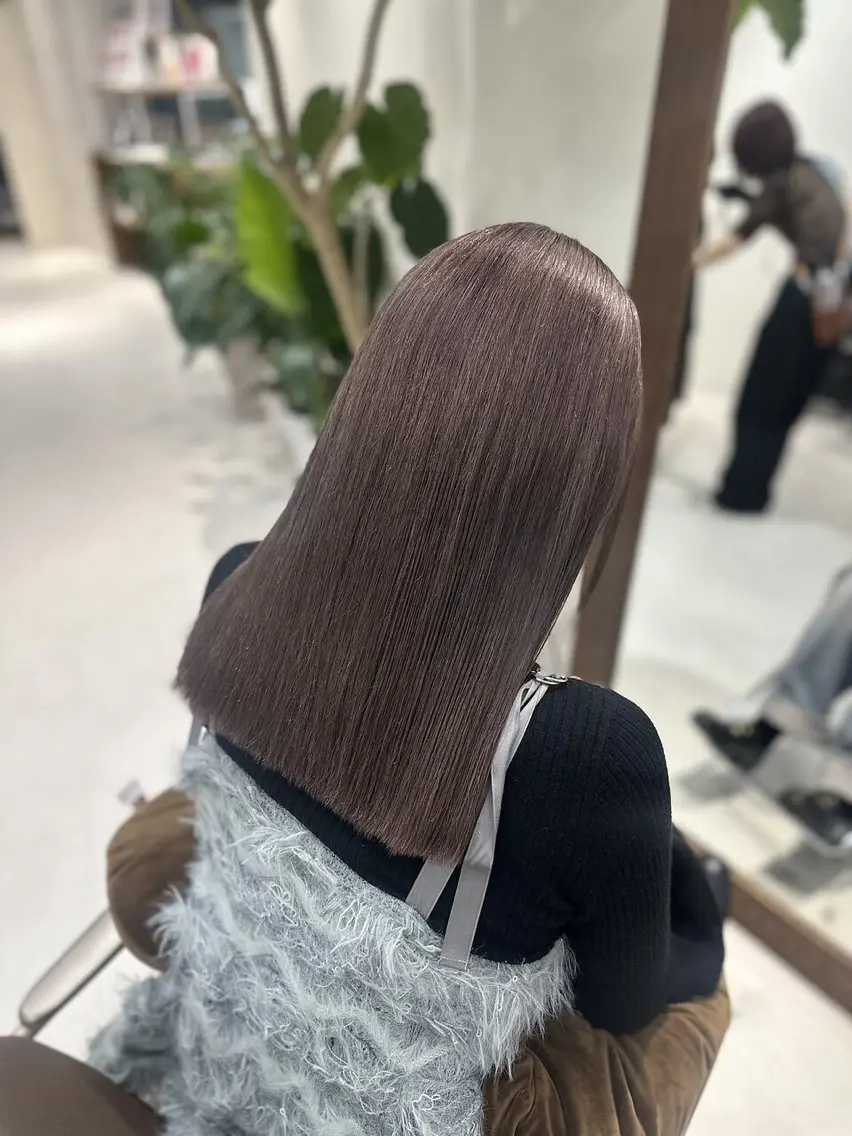 セミロング カラー ヘアカラー トリートメント Liru:smart salon/茅ヶ崎のヘアスタイル