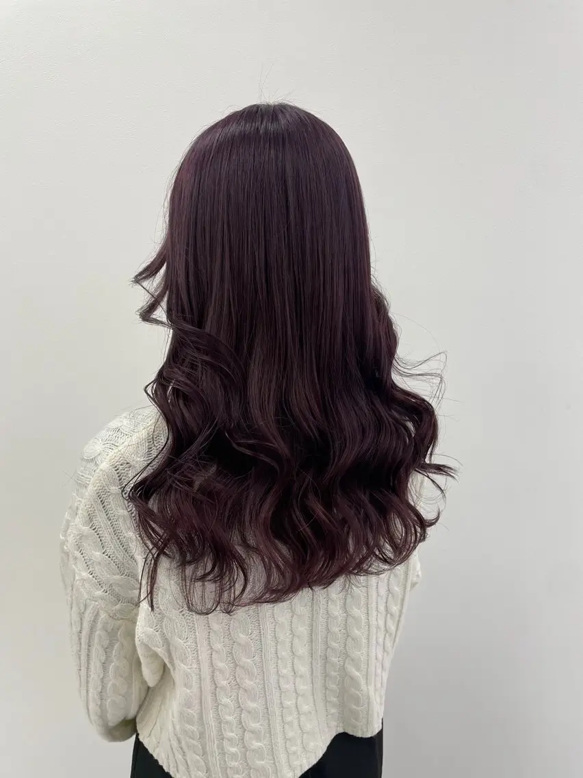 セミロング カラー 💖似合わせカラー レイヤー💖縮毛矯正のヘアスタイル