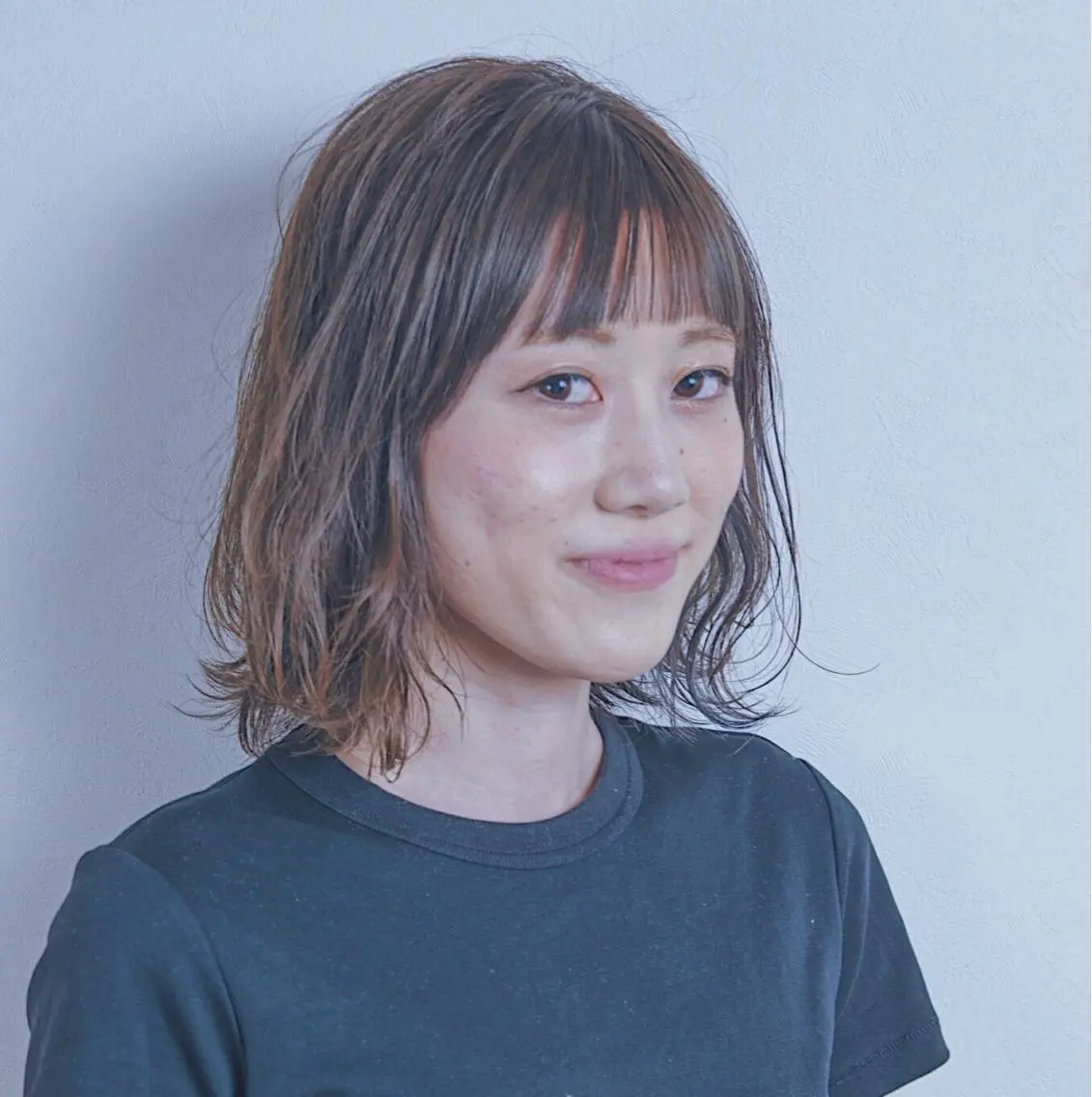 ミディアム カラー ボブ カット ヘアカラー トリートメント 山中 直輝のヘアスタイル