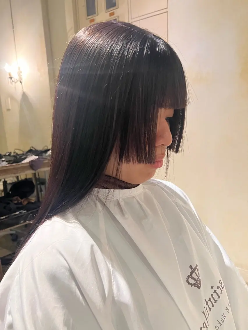ロング 姫カット 永山 萌文のヘアスタイル