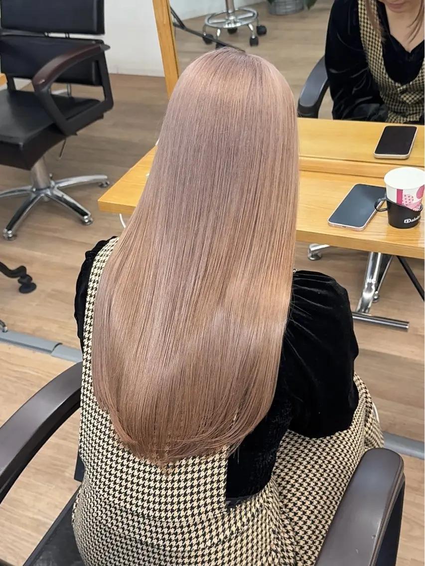 ロング カラー ベージュカラー ブリーチ ブロンド ブラウンカラー ケアブリーチ カット ヘアカラー トリートメント ブリーチ ハイトーン 特化🌈フジタハルキのヘアスタイル