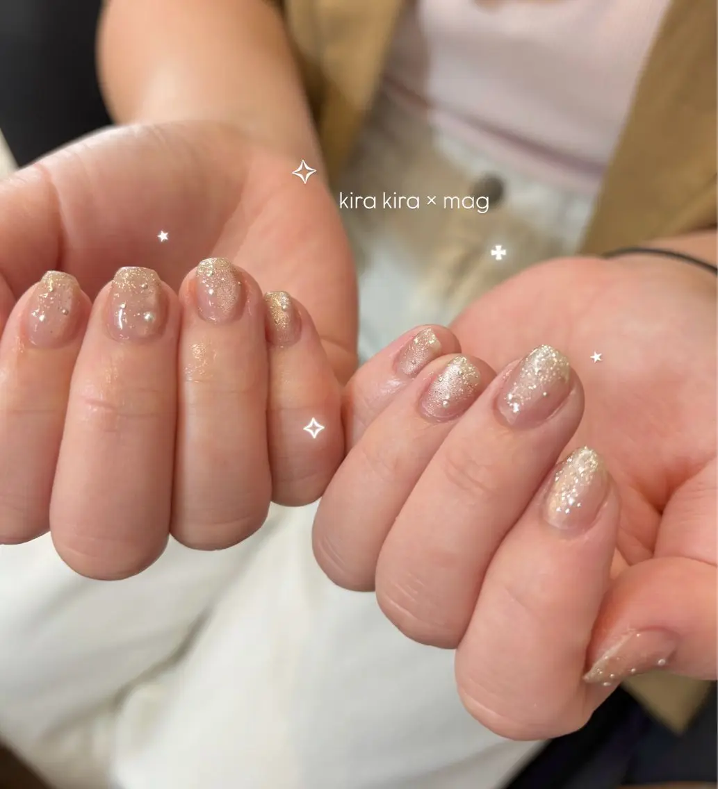 ネイル フラッシュネイル キラキラネイル Ballie/ Mizukiのネイルデザイン