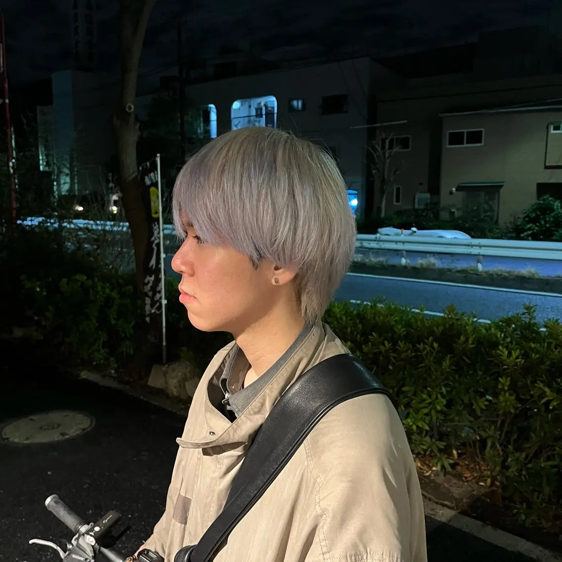 メンズ ヘアカラー 大人透明感艶カラー 寺田稜のヘアスタイル