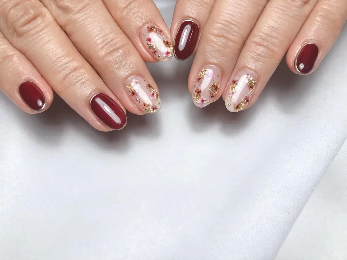ネイル フラワーネイル ハンドネイル saki_ nail heronのネイルデザイン