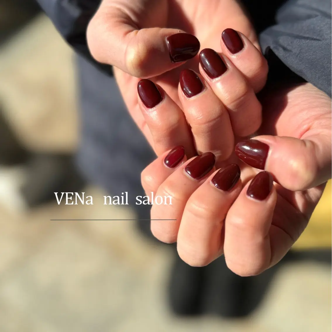 ネイル ボルドー ワンカラーネイル VENa eye＆ nail salonのネイルデザイン