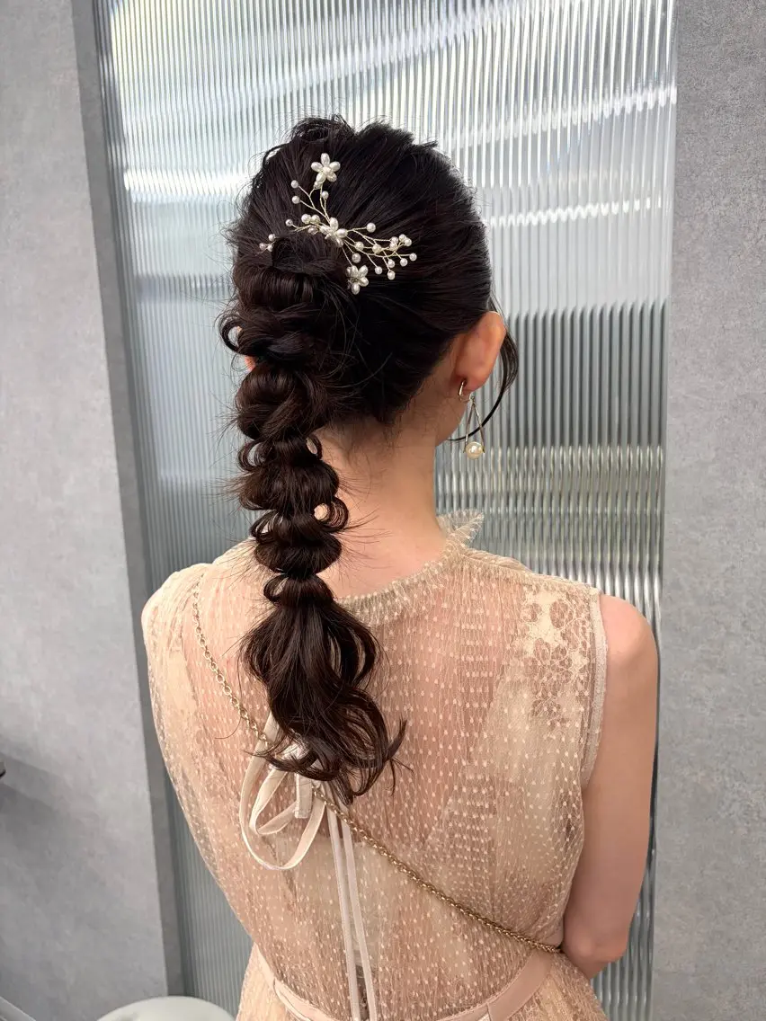ヘアアレンジ ヘアセット saya🍀/透明感 カラー/ヘアセットのヘアスタイル