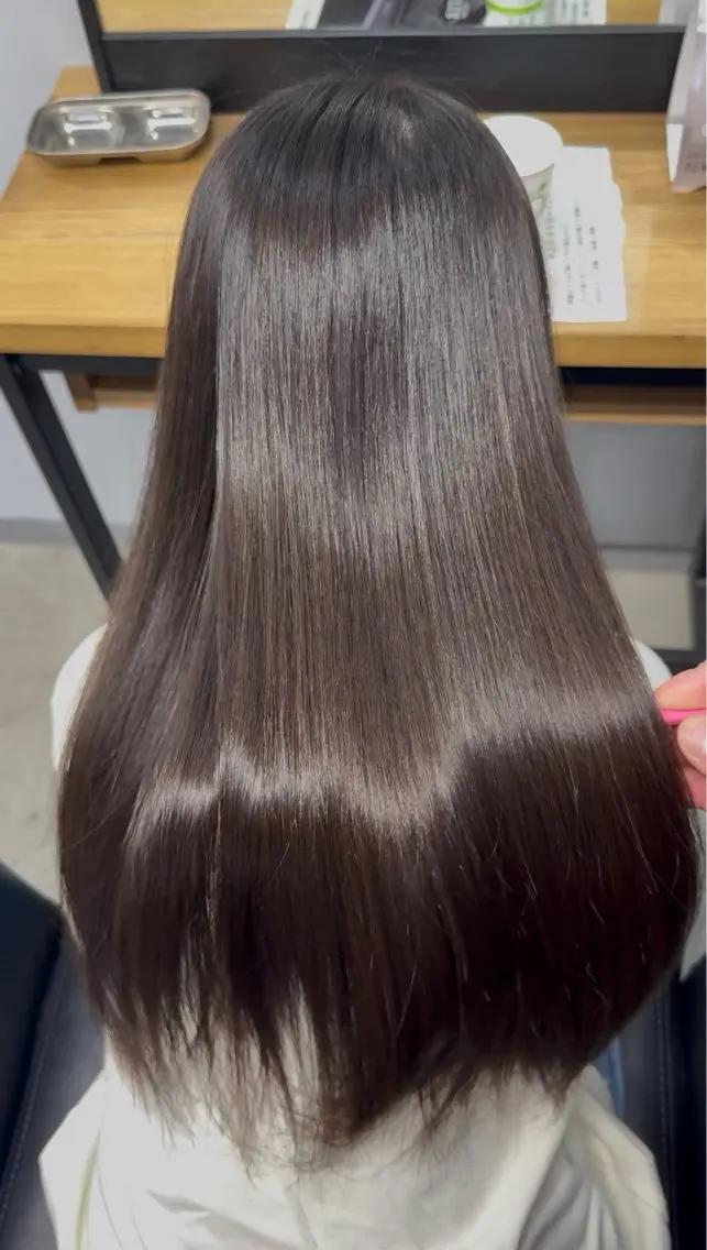 ロング 縮毛矯正 benji YURITOのヘアスタイル