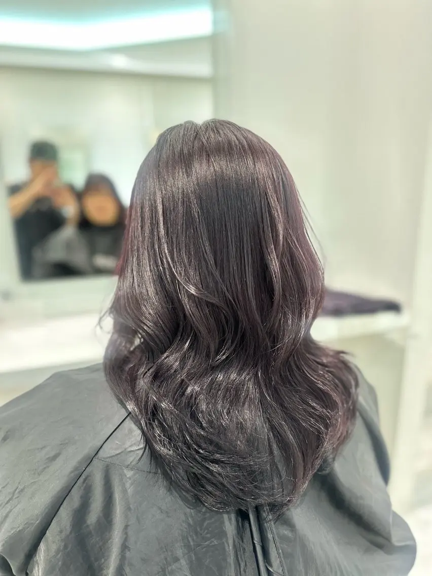 セミロング カラー カット ヘアカラー 🐺韓国風メンズ特化 あさひ🐺のヘアスタイル