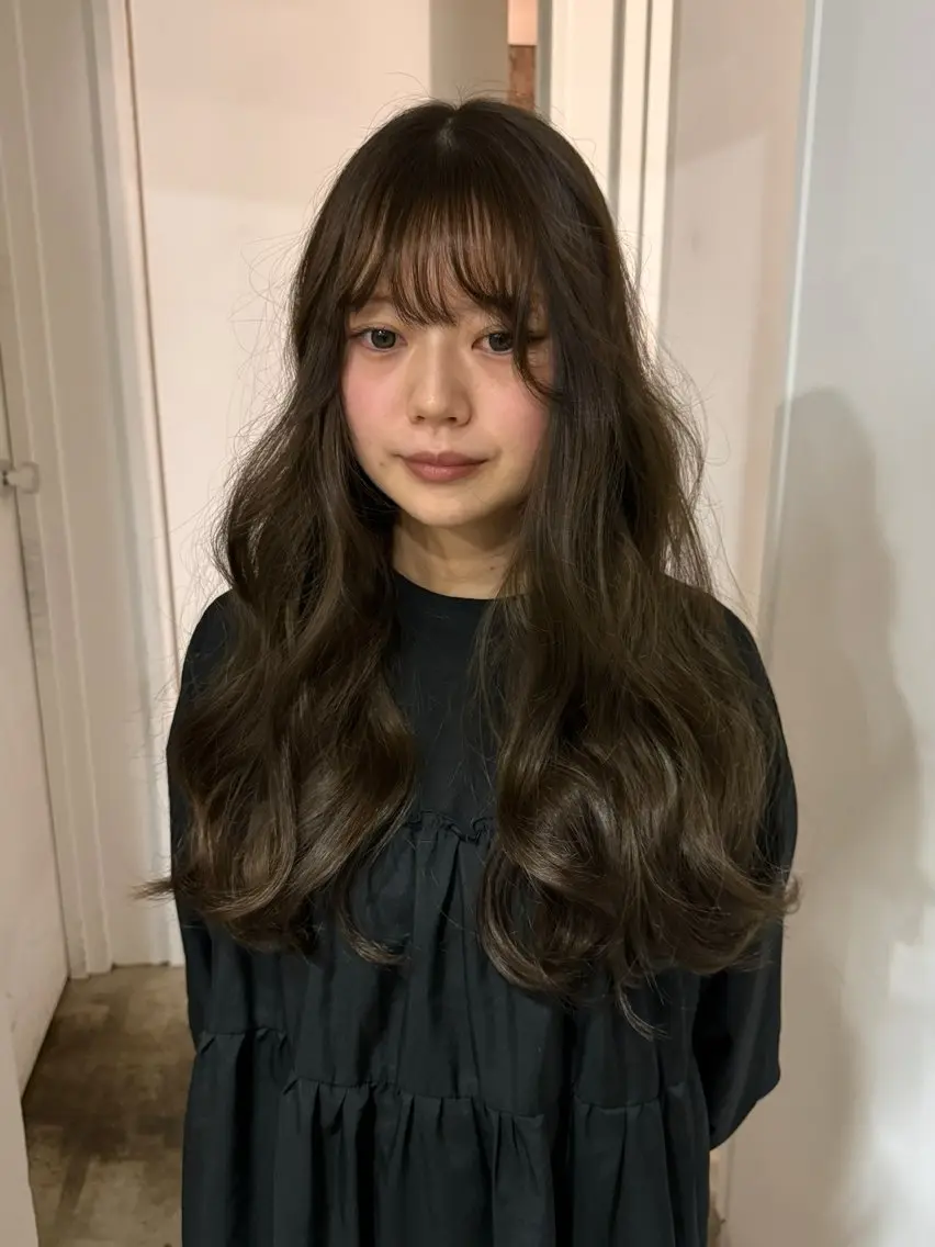 ロング ヘアカラー 河坂 昌恵のヘアスタイル