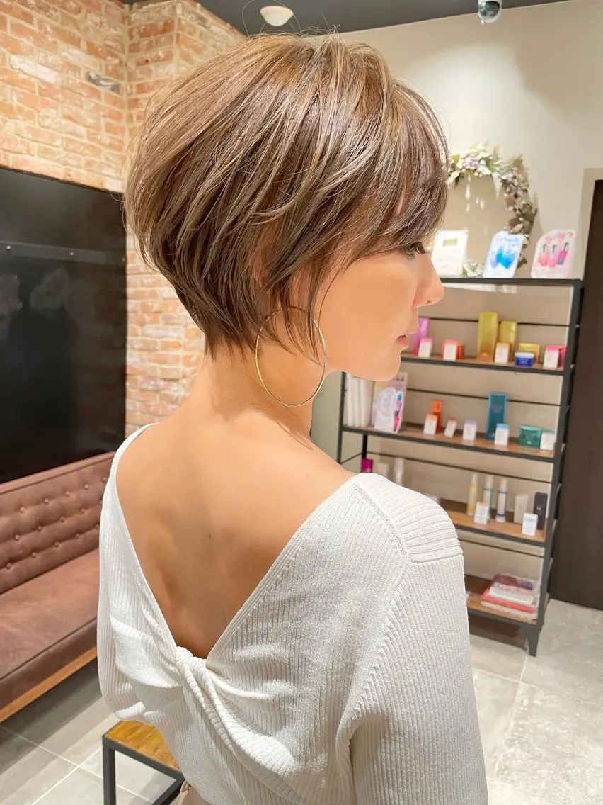 ショート カラー カラーモデル募集中/ みずな💜🫧‪のヘアスタイル