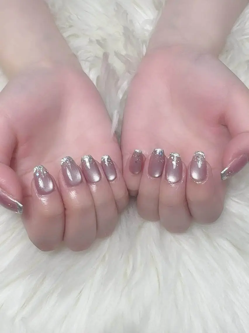ネイル べっ甲ネイル チークネイル フラッシュネイル フットネイル フレンチネイル ハンドネイル Squen Nail shinjukuのネイルデザイン