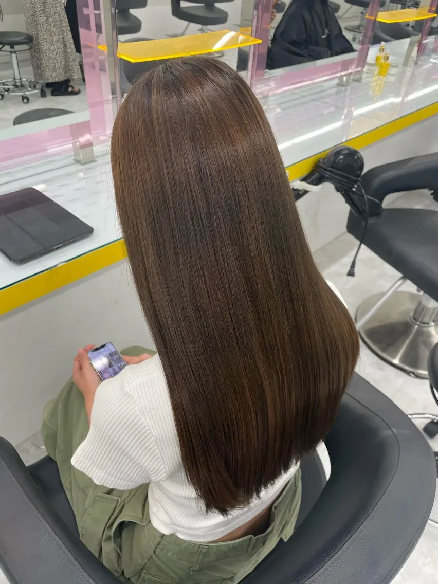 ロング カラー カット ヘアカラー トリートメント ヘアセット 💗横浜美容室 💗HARUNAのヘアスタイル